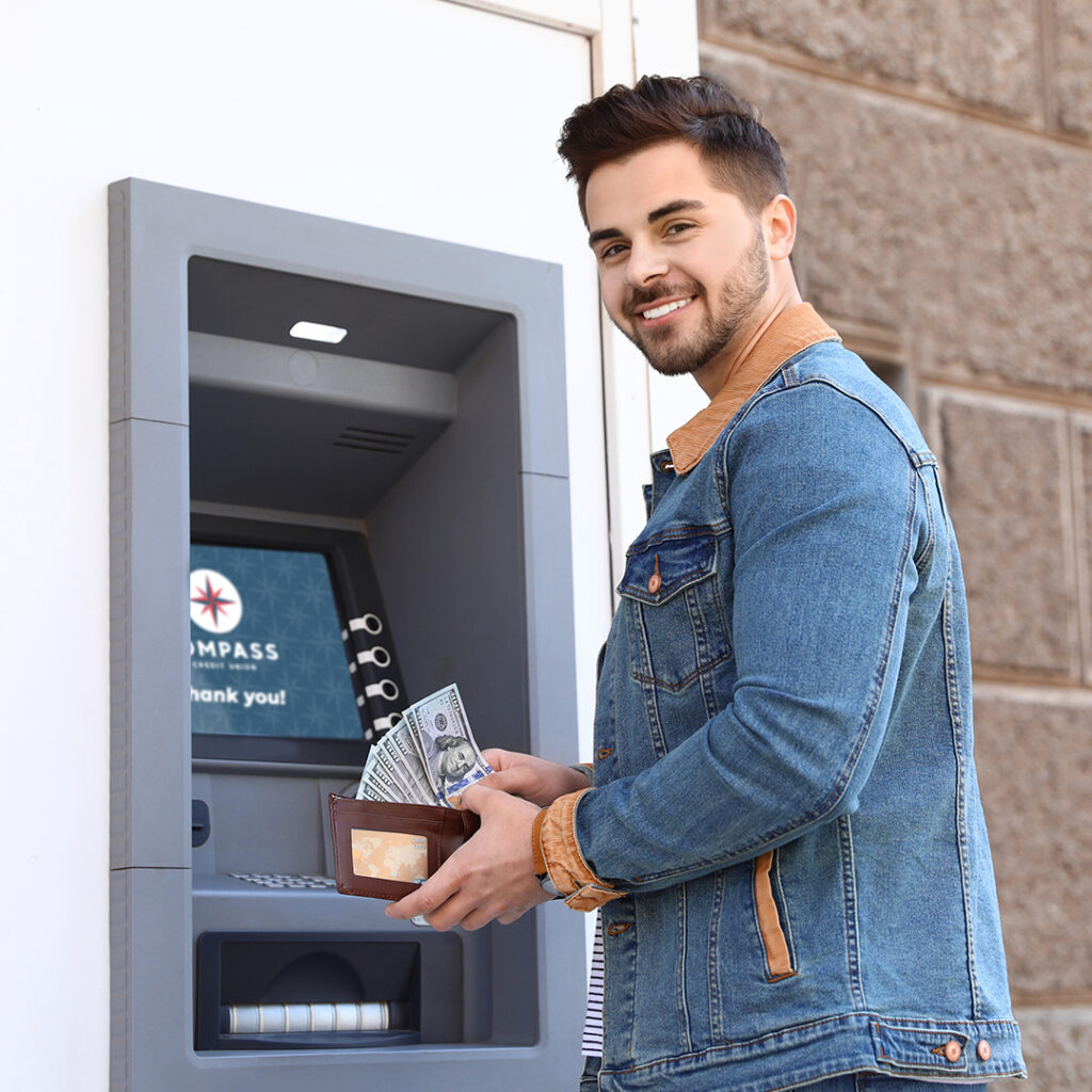 Co Op ATM Man Using ATM